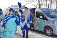 Команда Кузбасского Деда Мороза посетила Гурьевский округ 